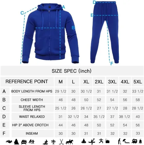 Vista 6 de Chándal para hombre, chamarras y pantalones de 2 piezas