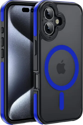 Vista 80 de Funda magnética para iPhone Air con protector de lente de cámara, protección grado militar de 10 pies, compatible con funda MagSafe Slim para iPhone