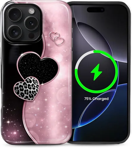 Vista 74 de Funda Compatible con iPhone 13/14 [Compatible con MagSafe] Protección de Doble Capa de Cáscara Dura Híbrida, Funda Magnética Protectora a Prueba