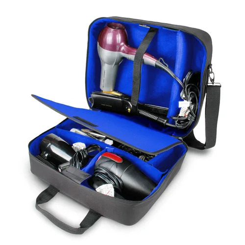 Vista 11 de Bolsa de viaje grande para estilista de USA Gear - Estuche para salón de cabello - Interior personalizable con divisores ajustables - Se adapta a