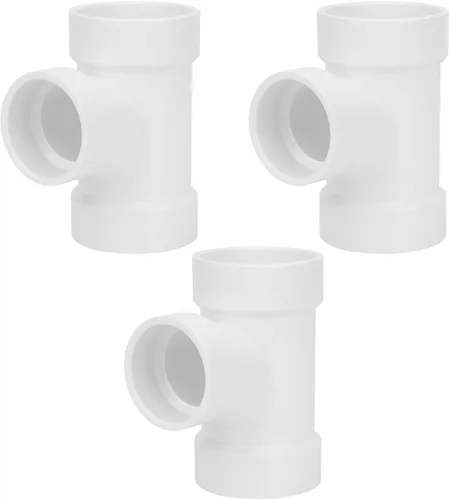 Vista 9 de Paquete de 8 accesorios de tubería de PVC de 1 pulgada x 3/4 pulgadas con codo de 90 grados (enchufe x zócalo) Schedule 40 PVC Slip Reductor 90°