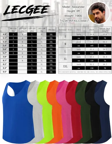 Vista 6 de LecGee Camiseta sin mangas para hombre, paquete de 3 camisetas sin mangas para entrenamiento de gimnasio y espalda en Y, mallas para culturismo