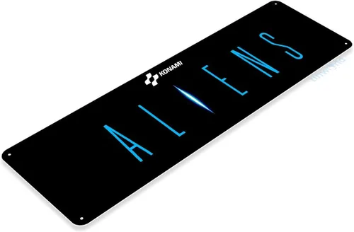 Vista 2 de Tinworld Letrero de estaño: Aliens Arcade Game Room Mame Marquee Sign Retro Classic Gaming Console Metal Decor C599