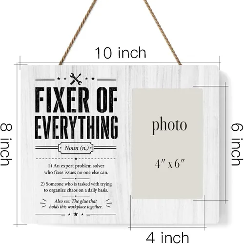 Vista 2 de YYDS Boss Gifts for Men Fixer of Everything Picture Frame Appreciation Gift