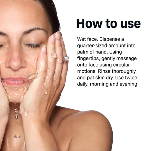 Vista 4 de Revision Skincare Loción limpiadora suave, limpiador cremoso que elimina el maquillaje, la suciedad y los desechos sin alterar el delicado