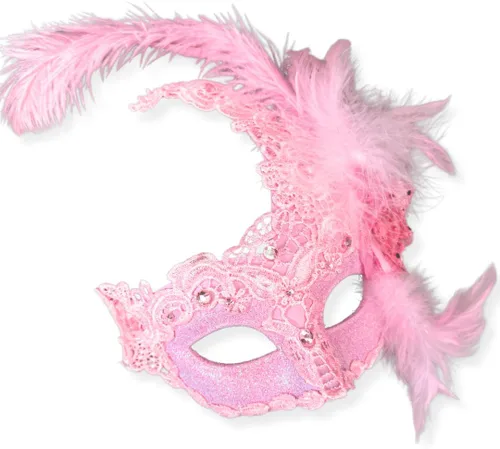 Vista 16 de Máscara de plumas burlesque, máscara de encaje de Mardi Gras para mujer, disfraz de plumas de pavo real, máscara de brocado veneciano