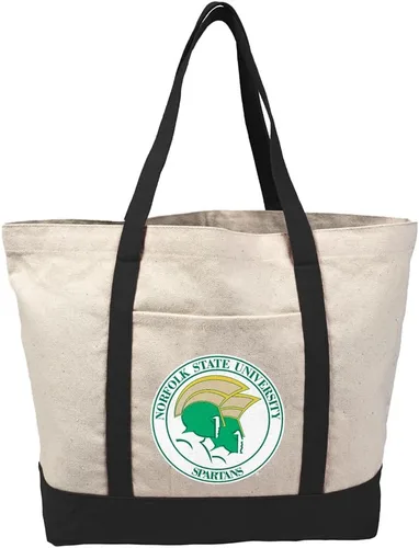 Vista 254 de Campus Lab Bolsa de lona con logotipo primario colegiado con bolsillo externo, bolsa de hombro reutilizable para ir de compras, playa Águilas A&m