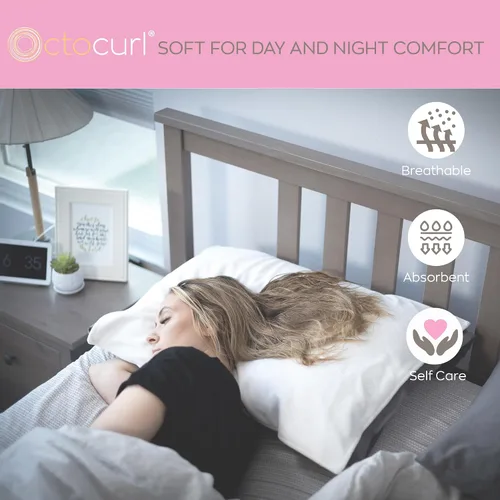Vista 5 de Octocurl Funda de almohada de satén reversible en microfibra absorbente para cabello mojado Más suave que la seda Funda de almohada de satén