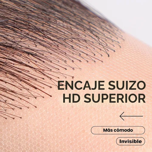 Vista 5 de EMMOR Cabello humano virgen invisible con bordes de encaje HD para mujer, cabello humano virgen, reutilizable, color negro natural, rizado, 2