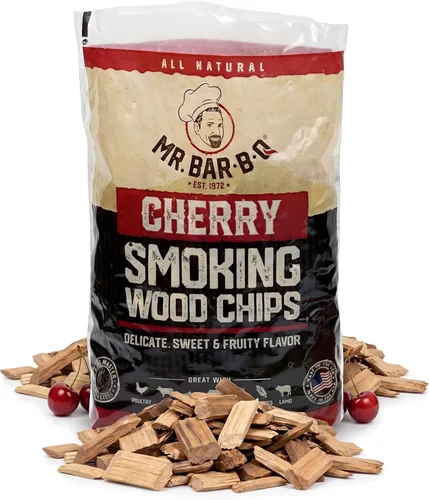 Vista 9 de Mr. Bar-B-Q - Chips de madera para ahumar de madera, paquete de 3 sabores, manzana, mezquite y nogal de Mr. Bar-B-Q, se pueden utilizar en parrilla