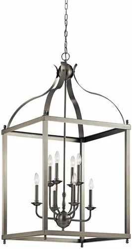 Vista 3 de KICHLER Larkin - Colgante de 2 luces de 14.75" en níquel cepillado