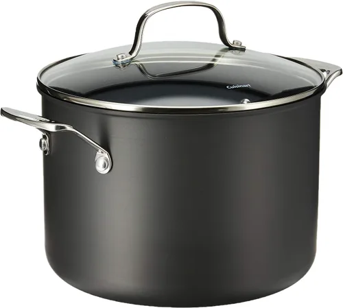 Vista 4 de Cuisinart Chef's Classic PURELYCERAMIC™ Olla antiadherente sin PFAS anodizada dura de 8 cuartos con tapa, 666C-24