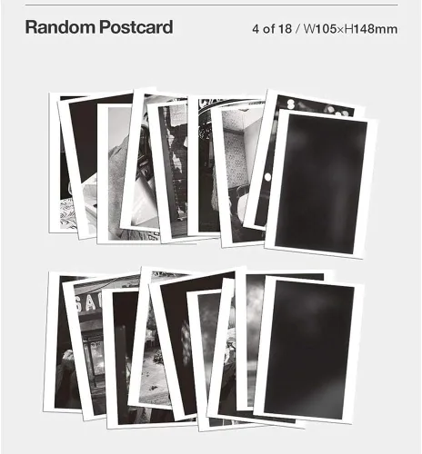 Vista 3 de Blackpink Rose First Single Album R (incluye tarjeta fotográfica oficial/póster de pedido anticipado incluido, plegado) Beneficio de pedido