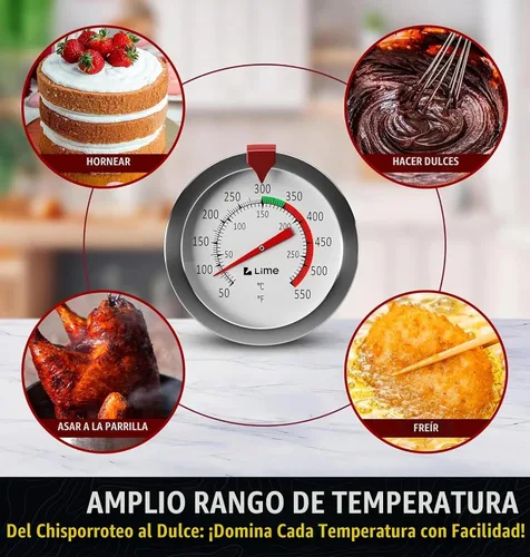 Vista 8 de Termómetro de caramelo con clip para olla - Termómetro de aceite para freír profundo para freír y fabricación de velas - Negro