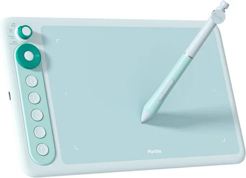 Vista 10 de Parblo Intangbo X7 Tableta de Dibujo 7.2x4.5 pulgadas Tabletas Gráficas, Tableta de Dibujo Digital con Interruptor de Modo, 6 Teclas Personalizadas