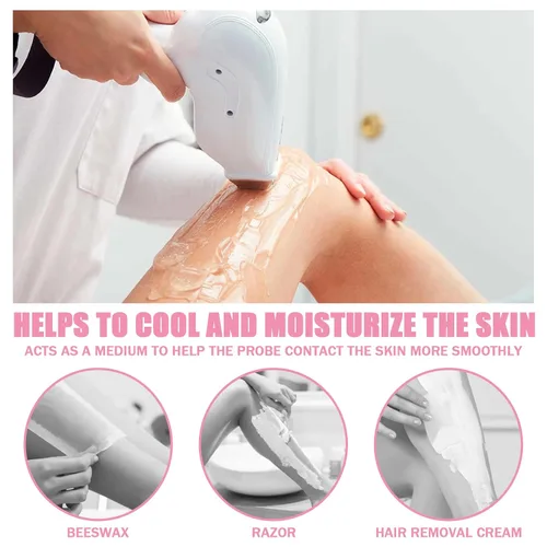 Vista 3 de 2 unidades de gel refrescante para dispositivo de depilación Lazer, crema de depilación láser suave para el hogar para mujeres y hombres, gel