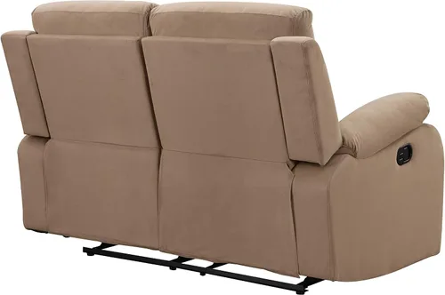Vista 15 de Blackjack Furniture Elton - Juego de sofá y sofá biplaza de microfibra de 2 piezas con soporte lumbar, acolchado adicional y mecanismo de Beige