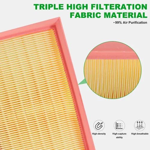 Vista 2 de Filtro de aire de cabina de motor peine para Lincoln Corsair Hybrid 2.5L (2021-2025), Ford Maverick Hybrid 2.5L (2022-2026), Escape Hybrid 2.5L