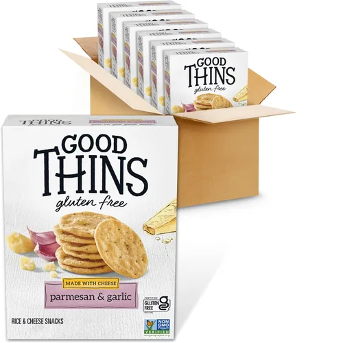 Vista 22 de Good Thins Galletas de arroz simplemente saladas sin gluten, 3.5 onzas (Paquete de 3)