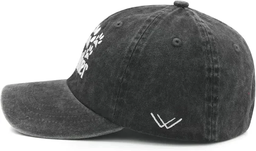 Vista 9 de Waldeal Sombrero de padre para perro, regalos para papá de perro, amante de las mascotas, gorra de béisbol ajustable de algodón desgastado