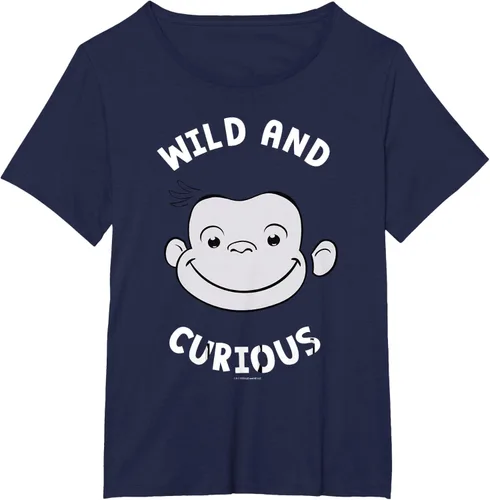 Vista 20 de Curious George Camiseta Big Face Wild and Curious Negro