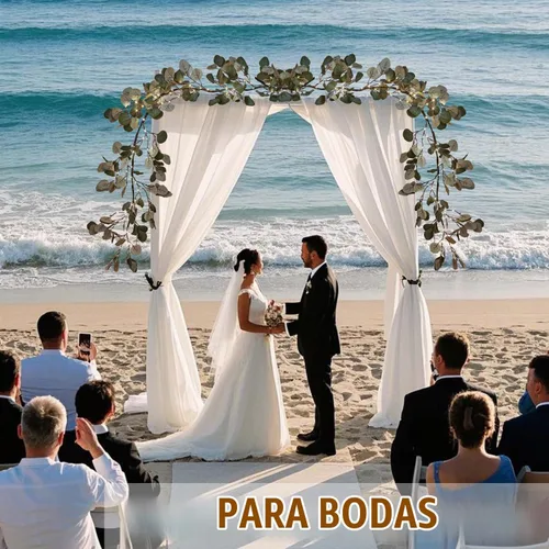 Vista 4 de Birchlitland Guirnalda de luces decorativas de 6 pies, 96 luces LED de hadas, guirnaldas de ramas de eucalipto iluminadas con temporizador, funciona