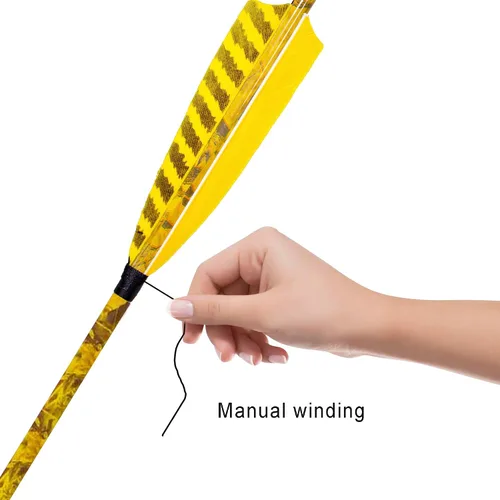 Vista 6 de 31Inch Carbon Arrow, Practice Hunting Arrows, Camo Turkey Feather Fletching, Arrows for Compound & Recurve Bow with Removable Tips Adjustable Nocks
