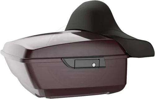 Vista 73 de Moto Onfire King Tour - Maletero con almohadilla de respaldo para Harley Touring 1997+ (Barracuda Silver)