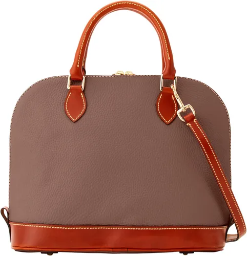 Vista 4 de Dooney & Bourke - Bolsa de cuero texturizado y zíper, funciona como bolsa de mano, monedero, bandolera
