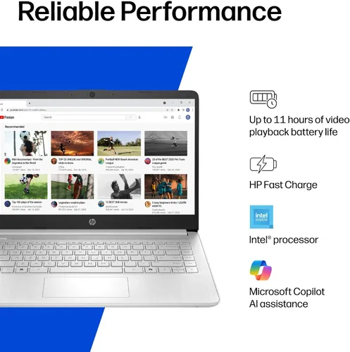 Vista 5 de Computadora portátil HP de 14 pulgadas 2026, procesador Intel, Office 365
