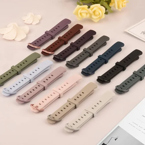 Vista 2 de 8 Pack Bands Compatible with Fitbit Luxe Bands for Women Men, Soft Silicone Wristband Replacement Strap for Fitbit Luxe Fitness and Wellness Tracker