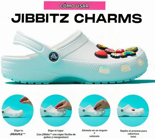 Vista 2 de Crocs Dijes unisex para zapatos - Welcome to Las Vegas Multi Pack Baby Boom