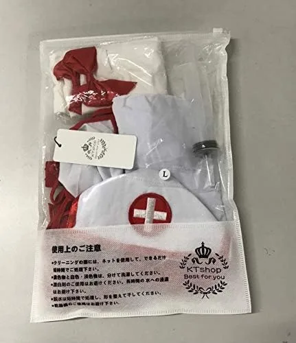 Vista 6 de Conjunto de lencería sexy para enfermera con calcetín y jeringa