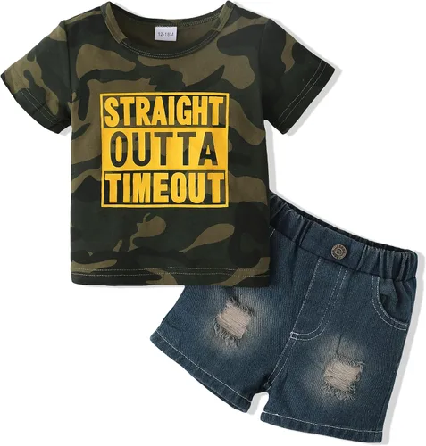 Vista 13 de Conjunto de ropa de verano para bebé y niño, camiseta de manga corta de algodón, pantalones cortos de dinosaurios, conjunto de ropa para niño