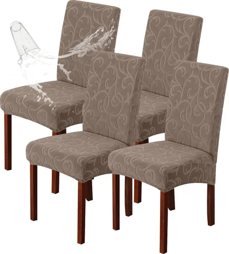 Vista 54 de Genina Fundas impermeables para sillas Parsons de comedor, fundas elásticas para sillas Parsons para comedor, cocina, funda protectora para silla