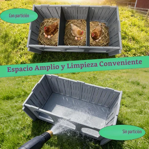 Vista 8 de Rockever Cajas de anidación para pollos, cajas de anidación de plástico
