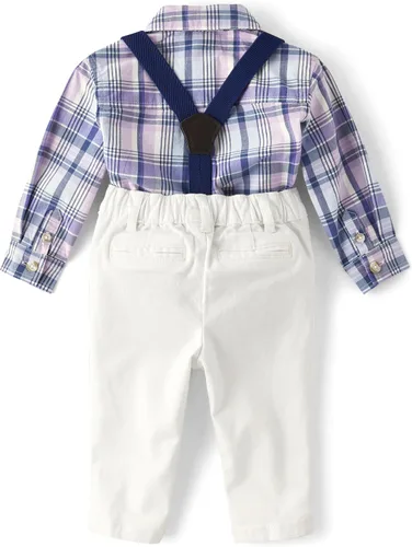 Vista 3 de Gymboree baby-boys 2-piece Special Occasion Top and Pant Suspender Set Seasonal