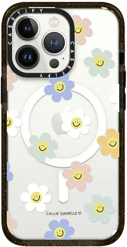 Vista 73 de CASETiFY Funda Impact para iPhone 13 [Protección contra caídas de grado militar 4X de 8.2 pies/Compatible con Magsafe] - #1 Mom - Transparente