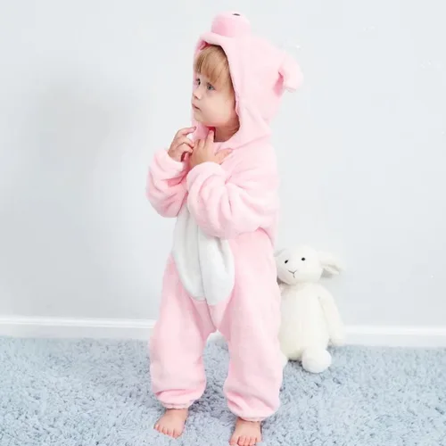 Vista 4 de Disfraz de bebé de Halloween para niños pequeños, rómper, mameluco para niños o niñas, ropa de animales, de 2 a 36 meses