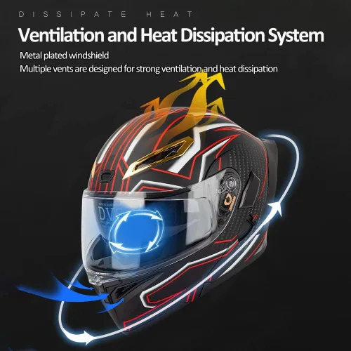 Vista 4 de Casco modular Bluetooth para motocicleta, aprobado por DOT/ECE, cascos delanteros abatibles, viseras antivaho duales, casco de cara completa, MP3