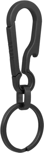 Vista 8 de Small Titanium Keychain Clip with Titanium Key Ring, Key Chain Clip Key Holder