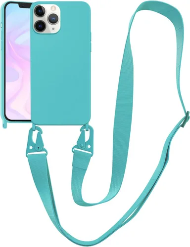 Vista 116 de Funda compatible con iPhone 8 Plus, iPhone 7 Plus/6 Plus/6S Plus con cordón, funda cruzada para iPhone con correa ajustable de silicona para iPhone