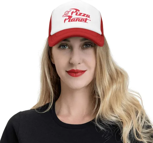 Vista 7 de Cuchiaio Pizza Hat Trucker Hat Baseball Cap Dad Hat Mesh Cap Birthday Gift Adjustable Size Red