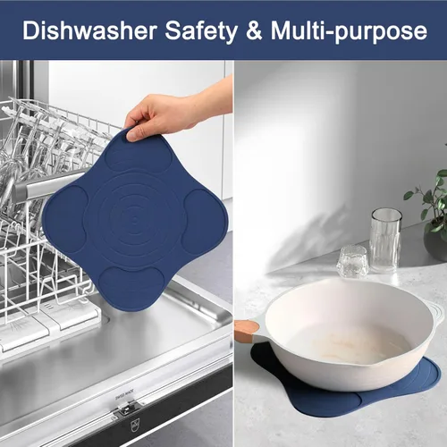 Vista 6 de Salvamanteles para freidora de aire de silicona para Ninja Crispi, almohadillas calientes para accesorios de freidora de aire Ninja Crispi