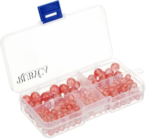 Vista 38 de RUBYCA Caja organizadora de cuentas sueltas redondas de turquesa africana natural, fabricación de joyas, tamaños mixtos