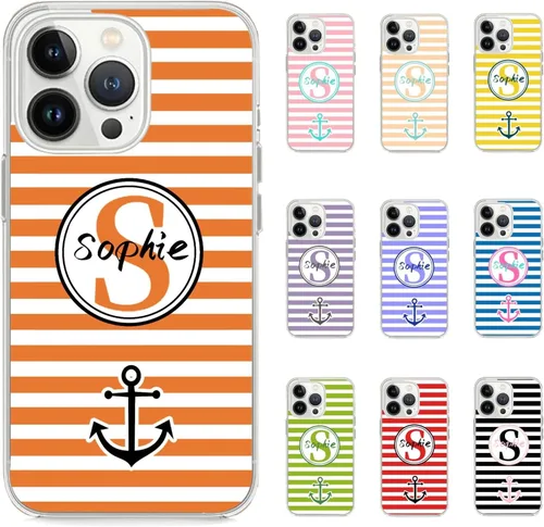 Vista 28 de Fundas personalizadas con inicial y nombre personalizado para Samsung Negro