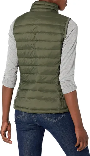 Vista 3 de Tienda Essentials - Chaleco para mujer, ligero, impermeable y fácil de guardar