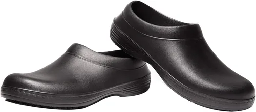 Vista 6 de Zapatos de chef de enfermería resistentes al aceite para hombres y mujeres, zapatos de trabajo antideslizantes de seguridad para cocina y jardín