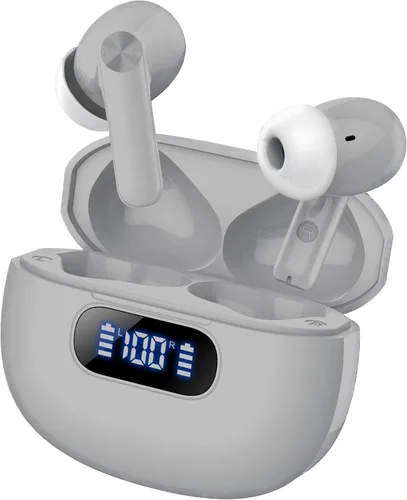 Vista 7 de Wekily Auriculares inalámbricos, auriculares Bluetooth 5.3 con pantalla de alimentación LED, auriculares inalámbricos 2025, estéreo de alta