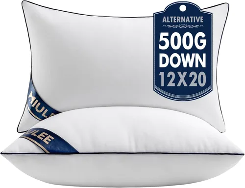 Vista 16 de MIULEE - Inserto de almohada de 14 x 36 pulgadas, almohada decorativa lumbar rellena de alternativa a plumón, inserto de relleno de almohada premium